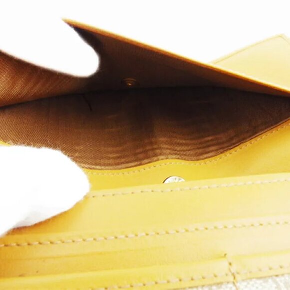 CELINE wallet macadam beige PVC ?~ leather Authentic used - Picture 6 of 9